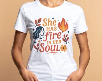 Inspirational Fire Soul Quote SVG: Positive Affirmation Design (Digital Download)