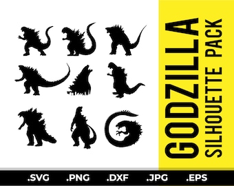 Godzilla Svg on Multiple Formats - Godzilla Silhouette Svg - Godzilla Clipart - Godzilla PNG - Godzilla Vector