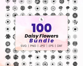 Daisy Svg w wielu formatach - Daisy Flower Svg - Daisy Clipart - Daisy Flower PNG - Daisy Vector