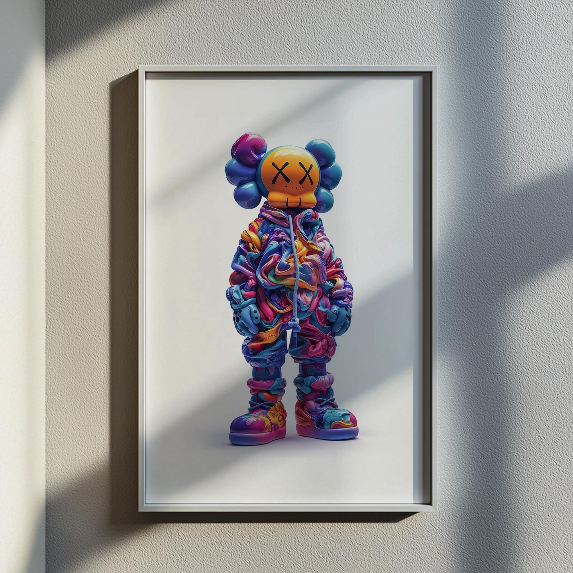 KAWS Figure Poster Set: Hypebeast Graffiti Wall Art (digital Download ...
