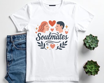 Soulmates SVG: Romantic Couple Design (Digital Download)