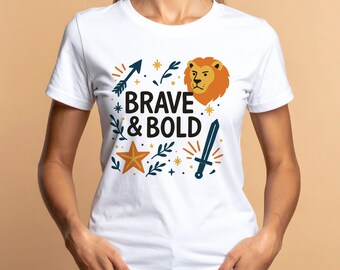 Brave and Bold SVG: Inspirational Quote, Mental Health Design (Digital Download)