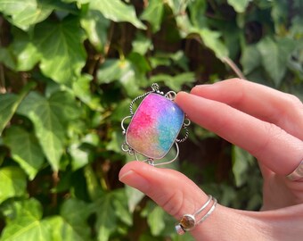 Rainbow Solar Agate Pendant