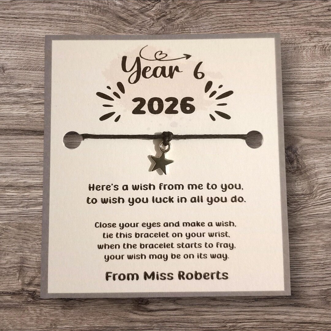 Bulk Class of 2026 School Leaver Wish Bracelets Class of 2026 Teacher ...