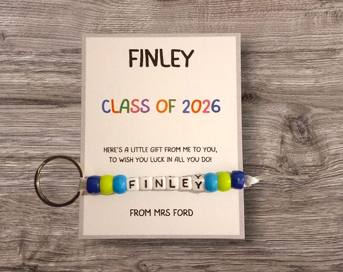 Bulk Personalised Name Keyring Class Gifts End of Term Class of 2026 ...
