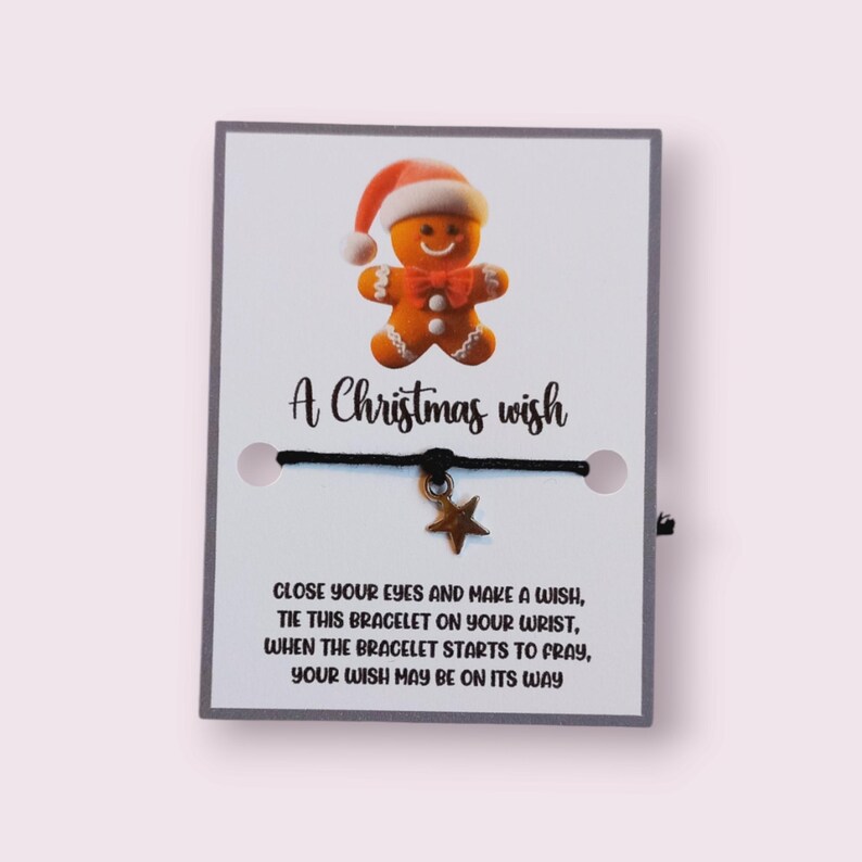 Bulk Christmas Gingerbread Man Bracelets Stocking Fillers Party Bag