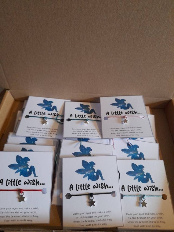 10, 20 X Fairy Party Little Wish Bracelets Party