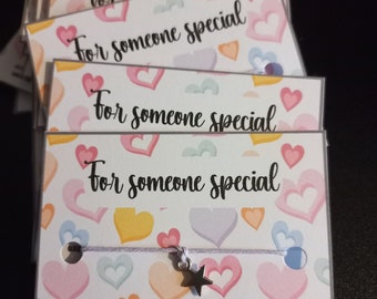 Wholesale wish bracelets, hearts, for someone special, pta gifts, Bulk party filler,
