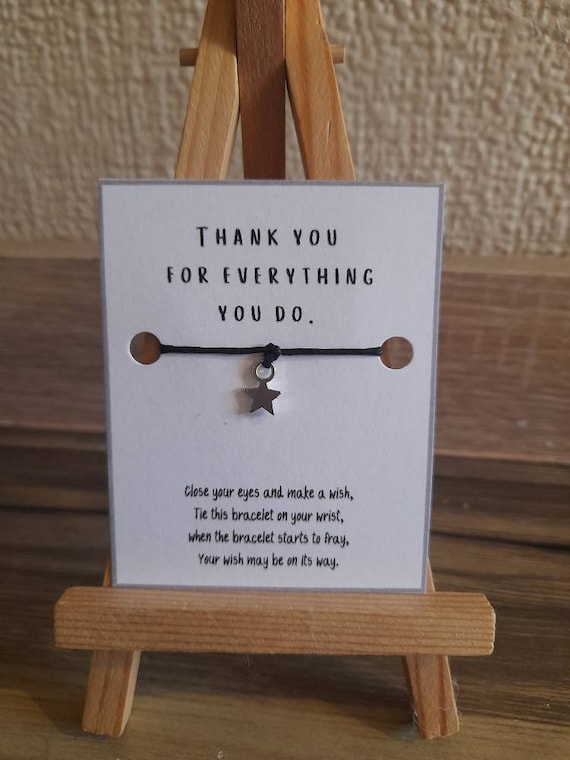 20 X Thank You for Everything You Do Wish Bracelets Parties Party