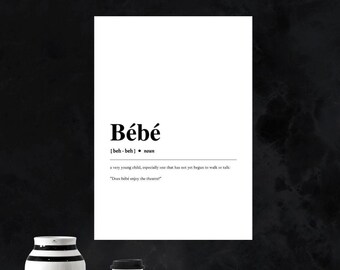 Bebe Poster Etsy