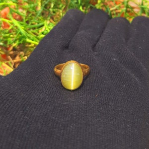 Grünes Auto Auge Stein Ringe, Damenmode Schmuck, ovale Stein Ring, Versprechen Ring, Party Wear Ring, Weihnachtsgeschenk Ring, Lünette Set Ring