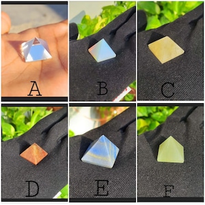 Mini Stone Pyramid, Multi Stone Pyramid, Meditation Yoga, Red Jasper Stone Pyramid,  Healing Crystal, Energy Pyramid, Beautiful Jade Pyramid