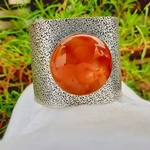 Wholesale Natural Carnelian Bangle, Designer Silver Bangle, Adjustable Bangle, Red Gemstone Bangle, Party Wear Bangle, Unique Gift For Wife