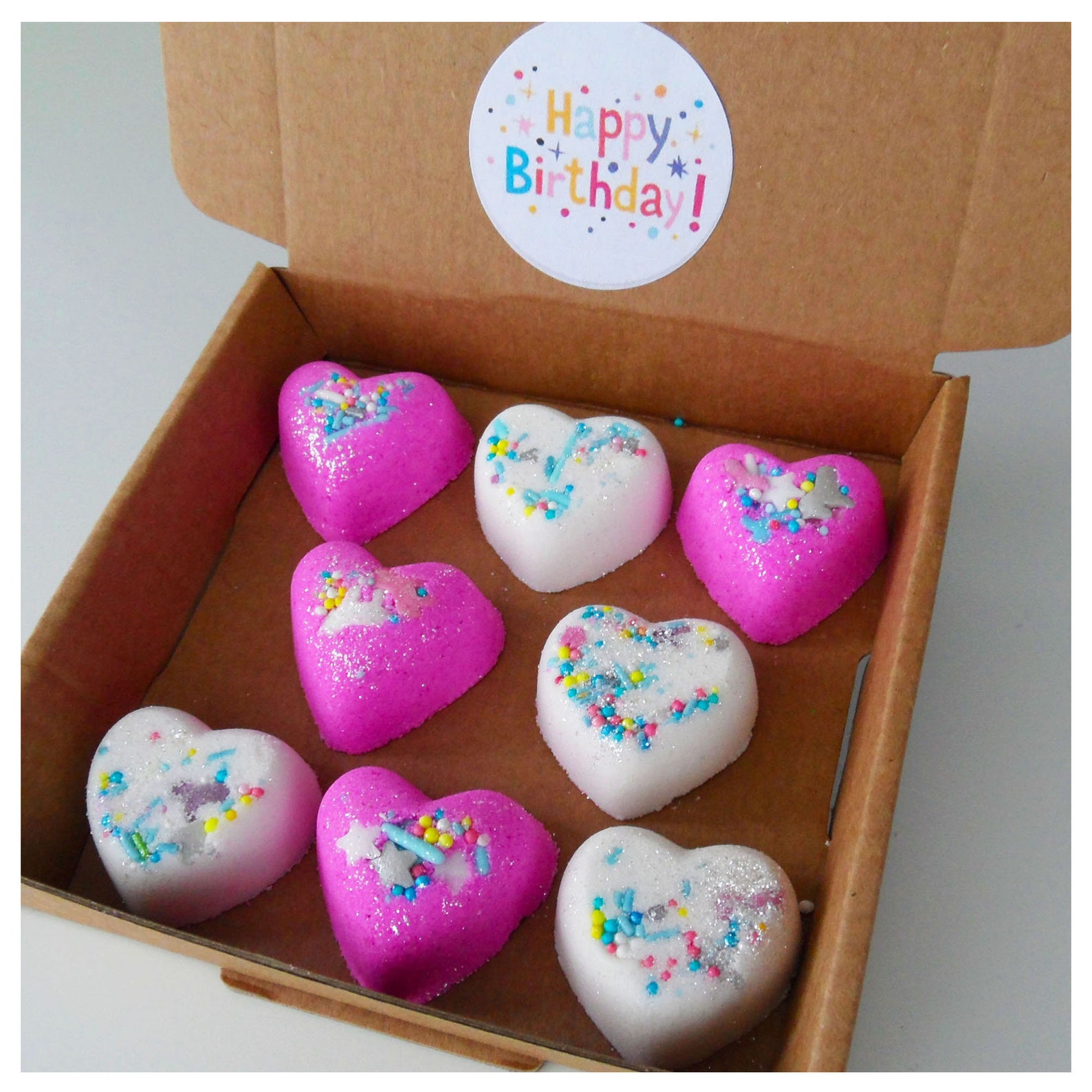 Happy Birthday Bath Bomb Bath Bombs Mini Birthday Cake Scent Etsy