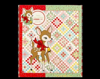 Peppermint Christmas...featuring Deer Christmas by Urban Chiks for Moda Fabrics...pattern designed by Mickey Zimmer