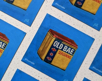3" x 3" Old Bae kruidenkunstmagneet
