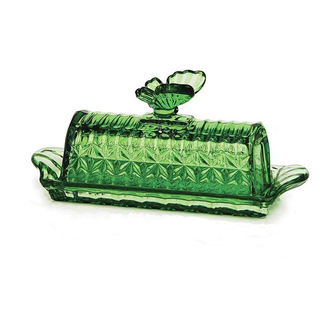 6 Colors Vintage Crystal Butter Dish With Lid/Vintage Glass Etsy