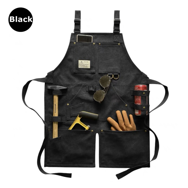4 Colors Waterproof Waxed Canvas Tool Apron/work Etsy