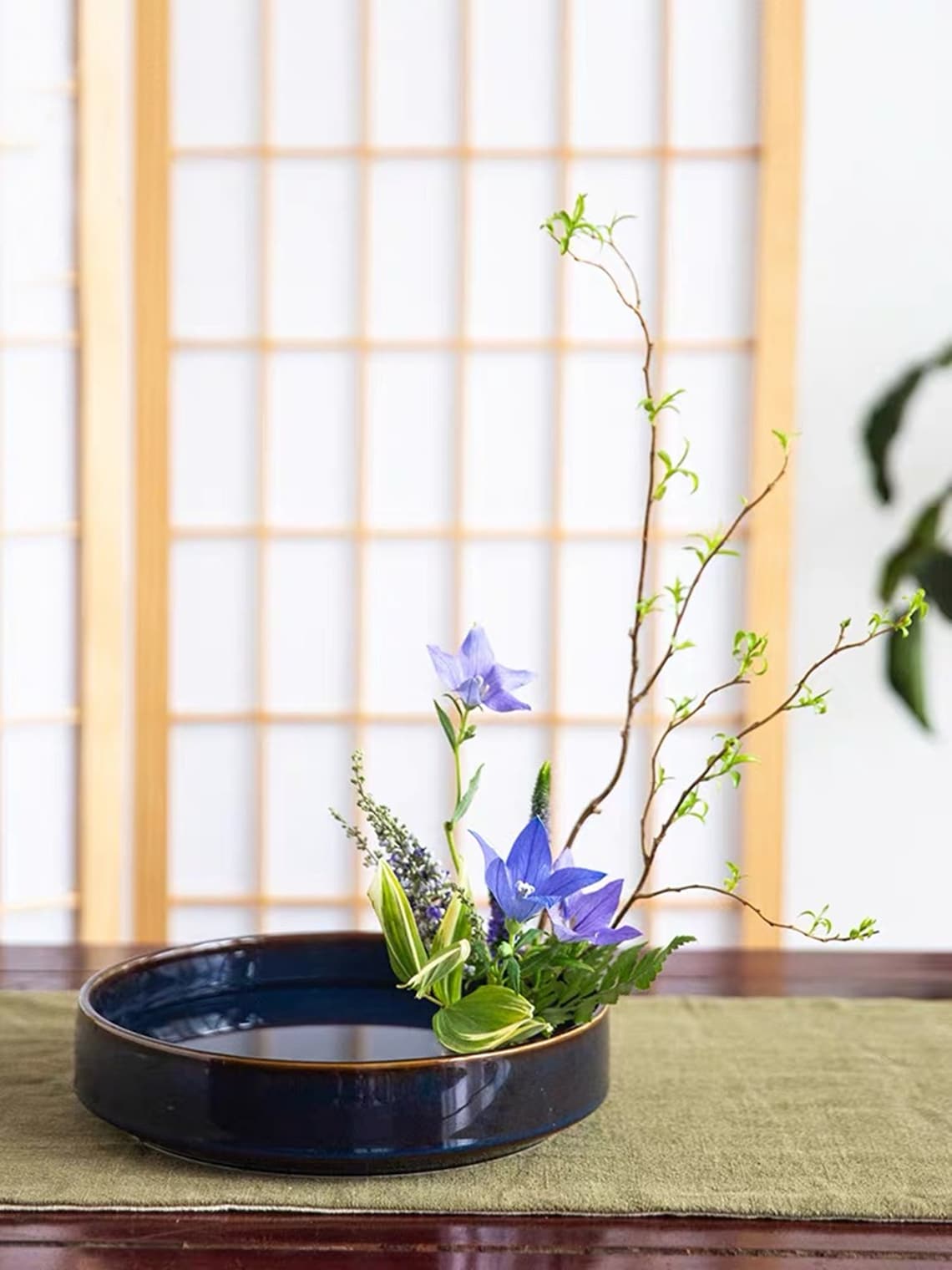 4 Colors Ikebana Vase Set1 Ceramic Vase 1 Metal Etsy
