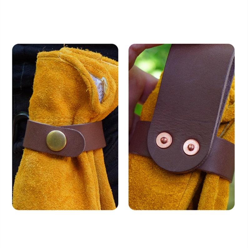 Genuine Leather Glove Strap Holder/cowhide Leather Etsy