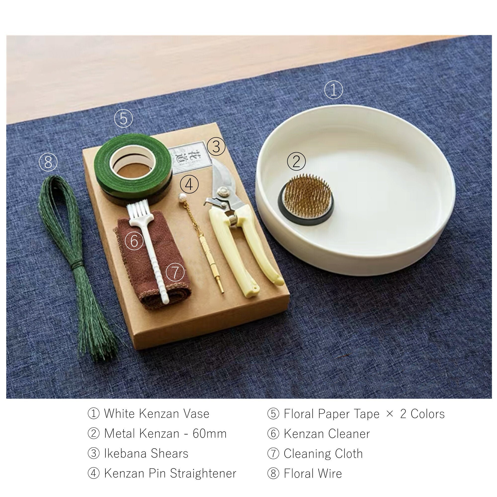 Japanese Ikebana Set Of 8 Ikebana Vase/Metal Kenzan/Ikebana Etsy