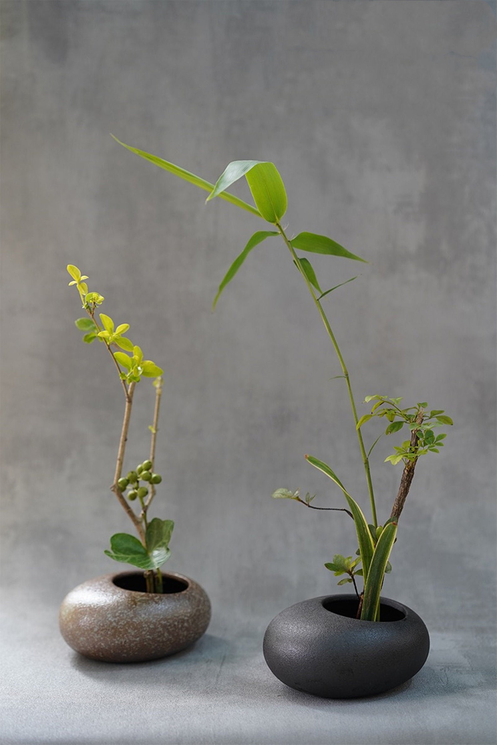 3 coloresVintage Ikebana Vase Set Jarrón de cerámica Etsy