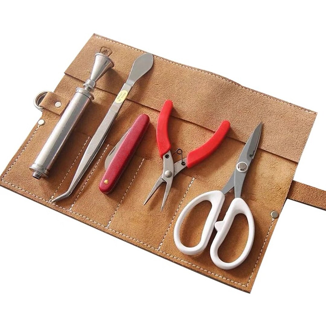 Leather Florist Bonsai Tool Roll/leather Tool Pouch/tool Storage