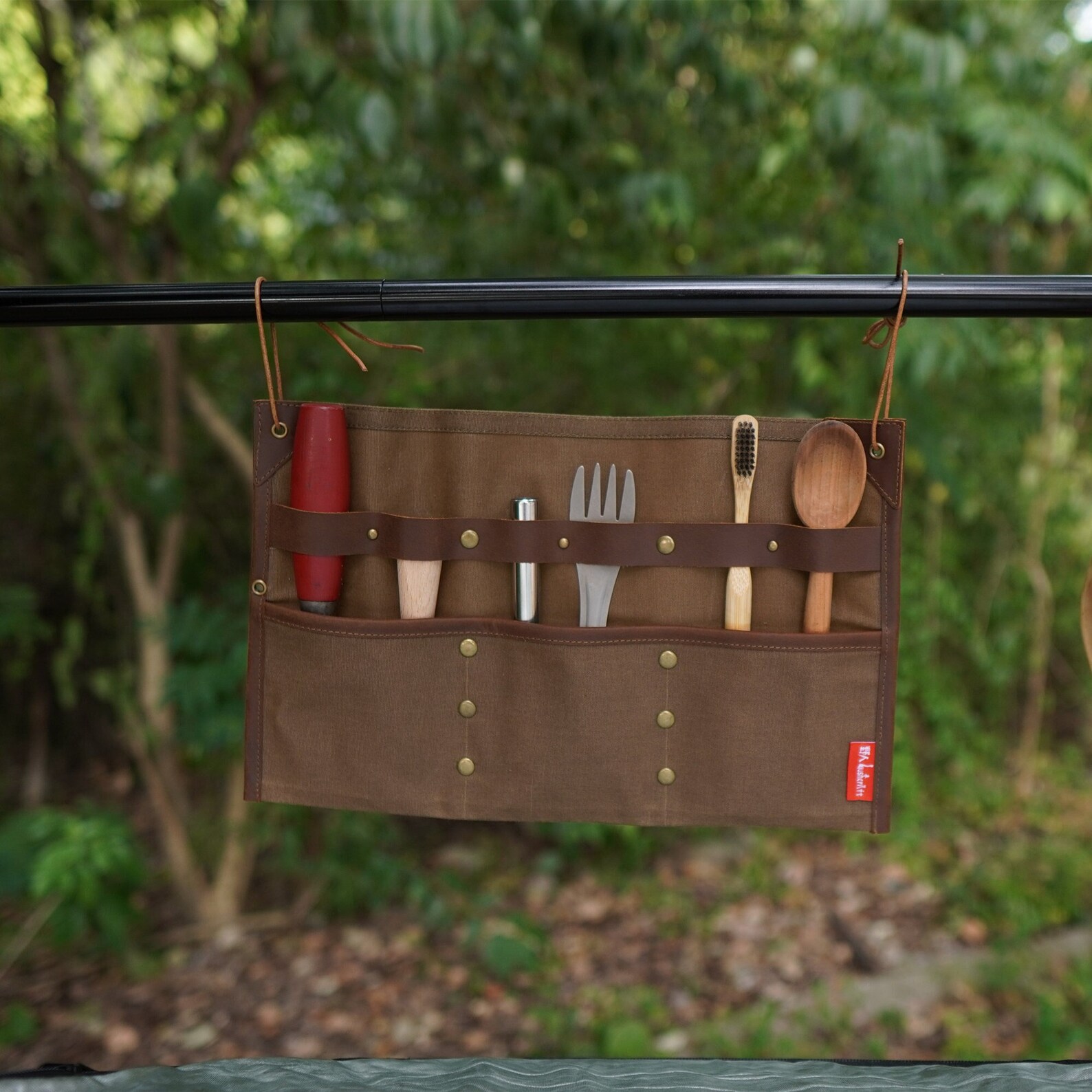 Waterproof Waxed Canvas Tool Roll/waxed Canvas Spork Etsy