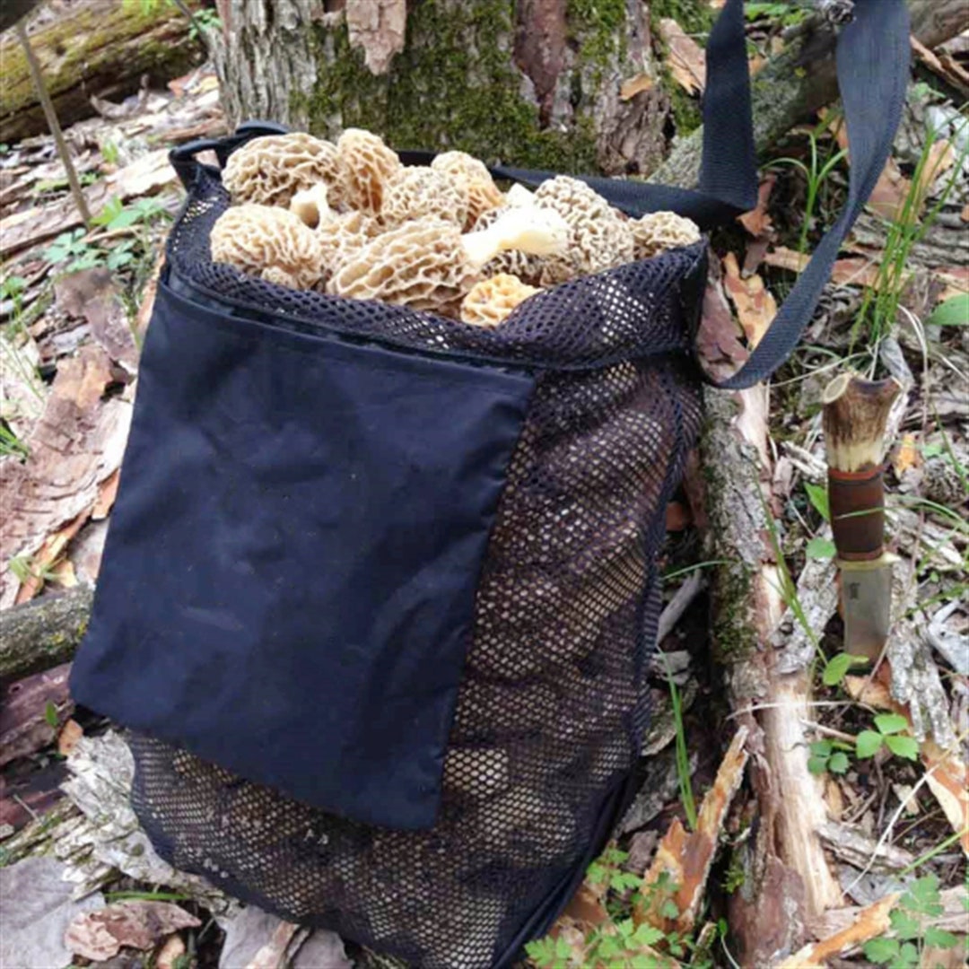 Large Mushroom Hunting Bag With Self Storing Pouch/morel Mushroom