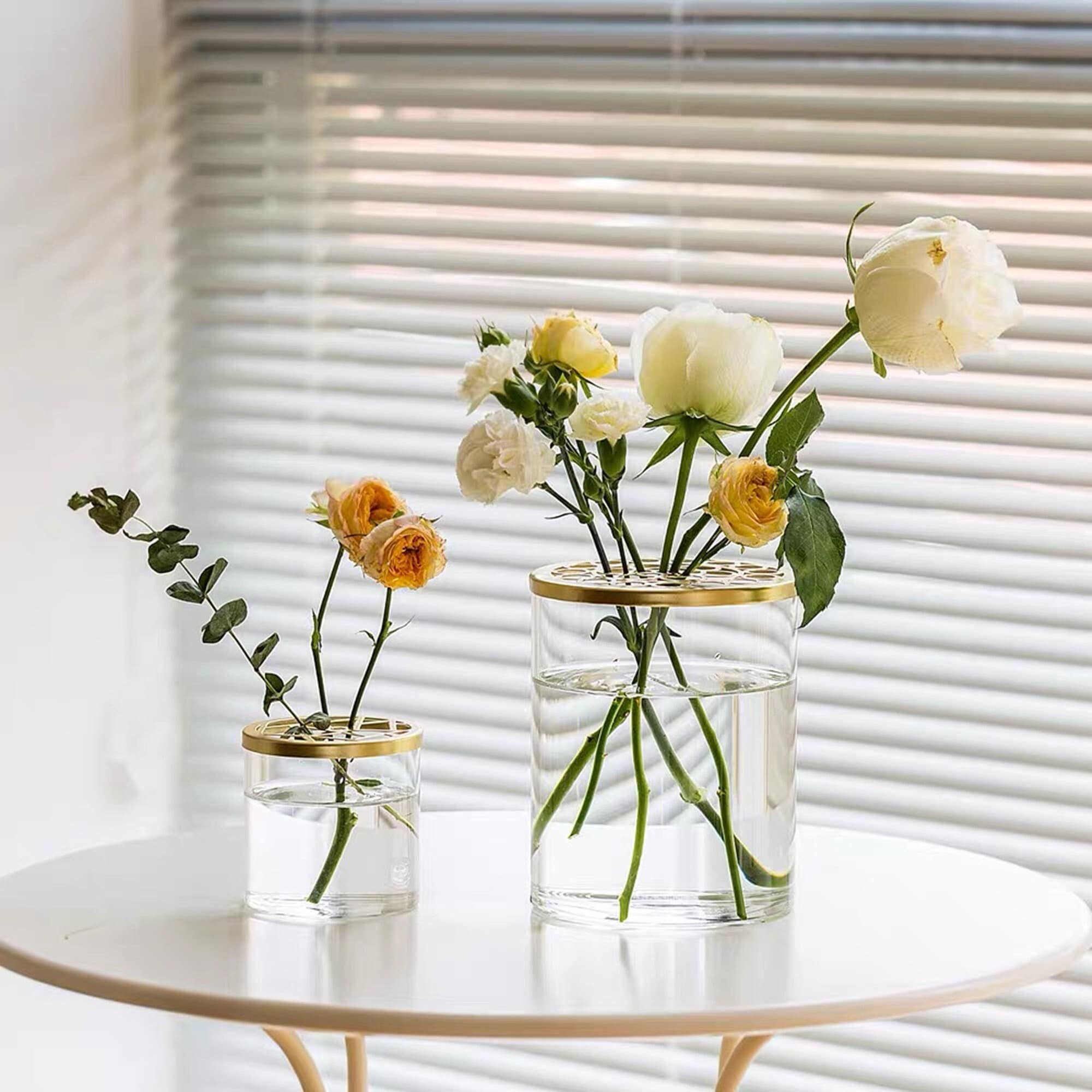 White Bud Vases, Set of Three, Mini Ikebana Vases, Mini Vases 
