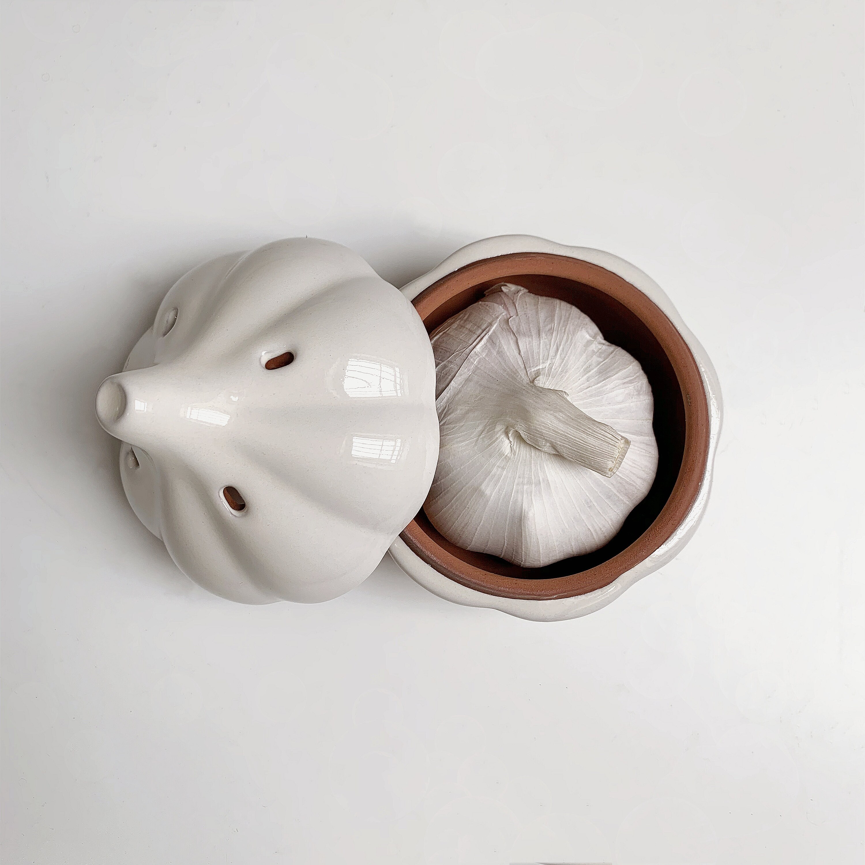 Pottery Garlic Keeper/garlic Pot/garlic Holder/ceramic Garlic Etsy