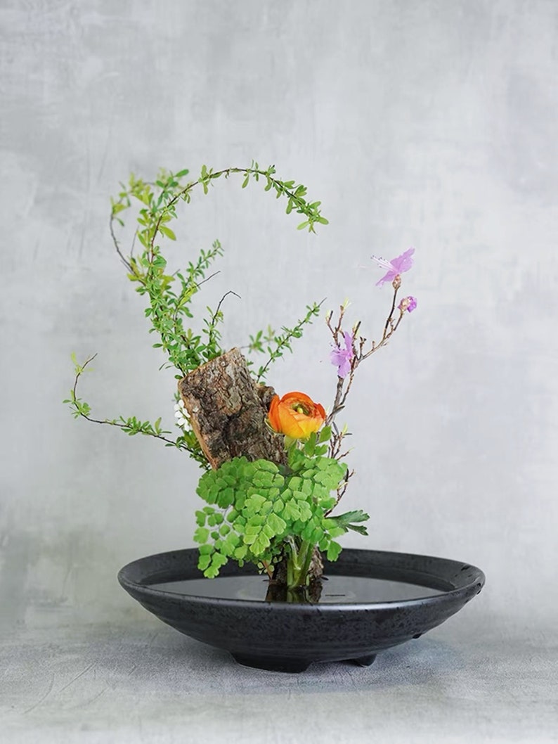 Vintage Ikebana Vase Setceramic Vase Kenzan/flower Etsy Australia