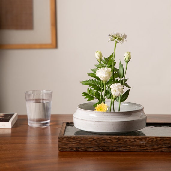 2 Colors Ceramic Kenzan/flower Arrangement/ikebana Vase/kenzan