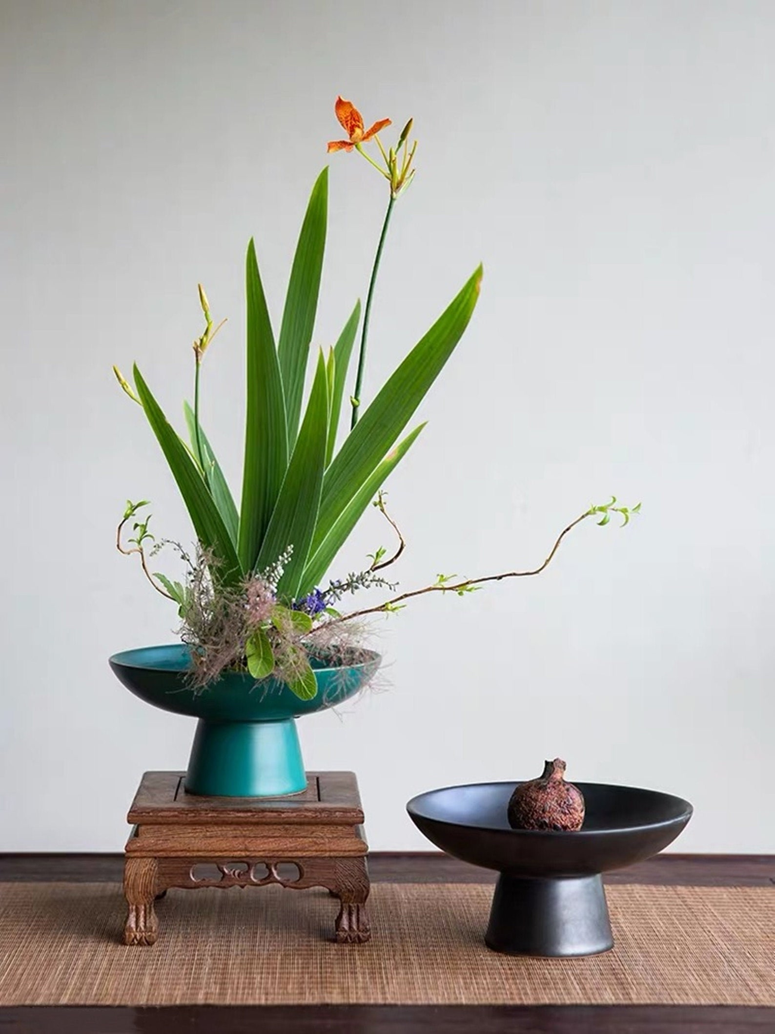 4 Colors Vintage Ikebana Vase Set1 Kenzan 1 Vase/Flower Etsy