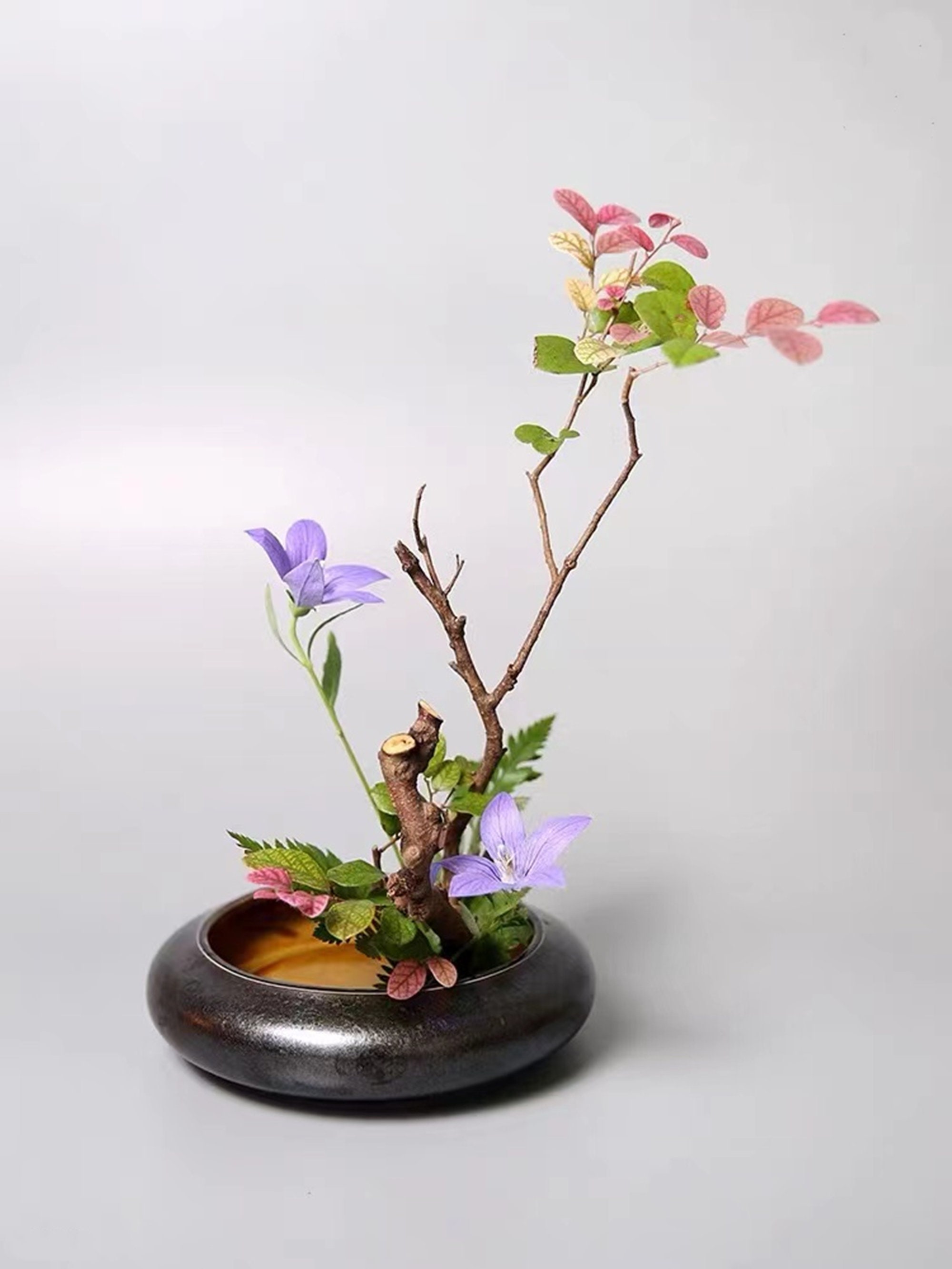 Japanese Ikebana Set Of 4 Ikebana Vase/Metal Kenzan/Ikebana Etsy
