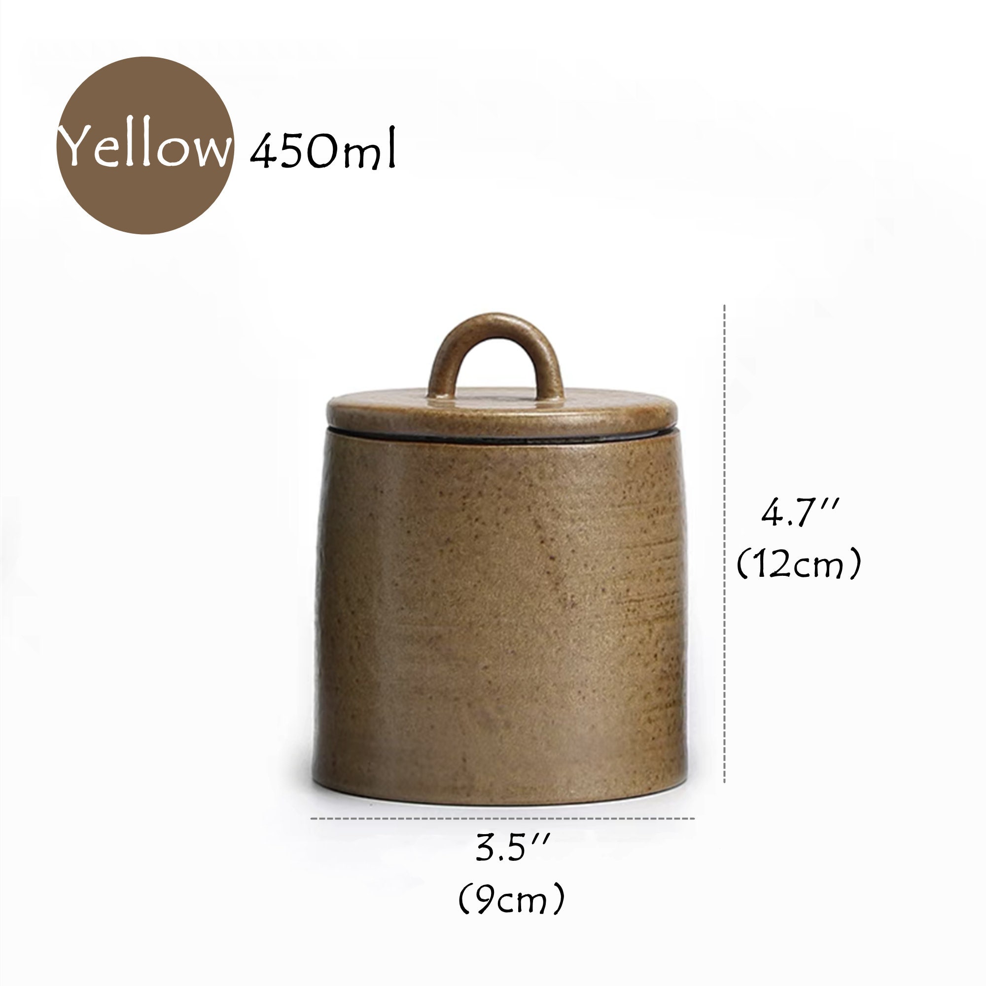 Stoneware Storage Jar With Lid/ceramic Jars With Lid/tea Etsy UK