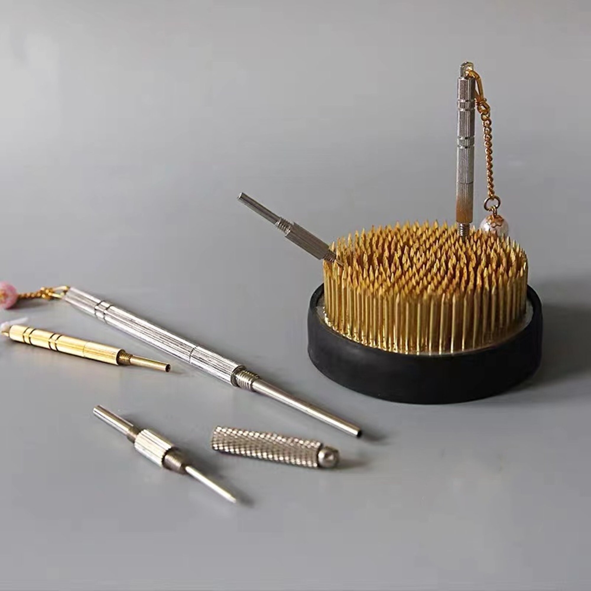 Japanese Ikebana Set Of 4 Ikebana Vase/Metal Kenzan/Ikebana Etsy