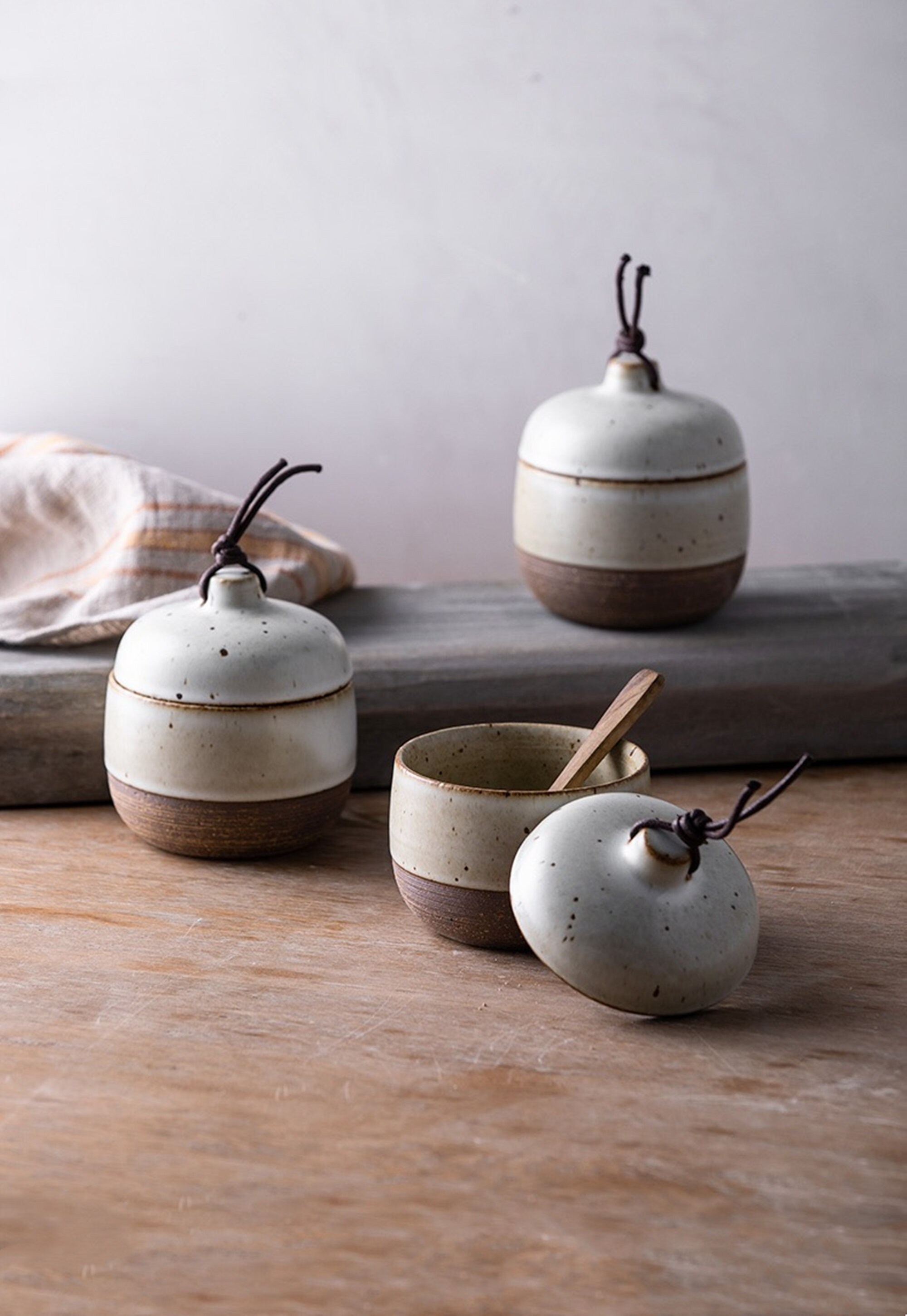 Ceramic Tea Container/Tea Jar/Coffee Jar/Stoneware Etsy