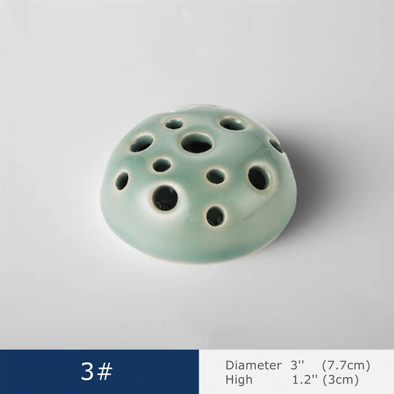 5 Colors Ceramic Flower Holder/ceramic Flower Frog/japanese Etsy