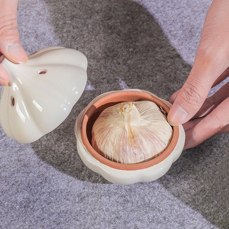 Pottery Garlic Keeper/garlic Pot/garlic Holder/ceramic Garlic Etsy