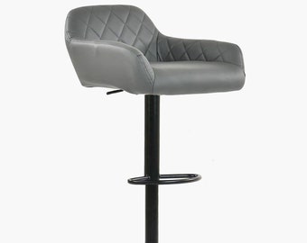 Ellington quilted faux leather bar stool shop