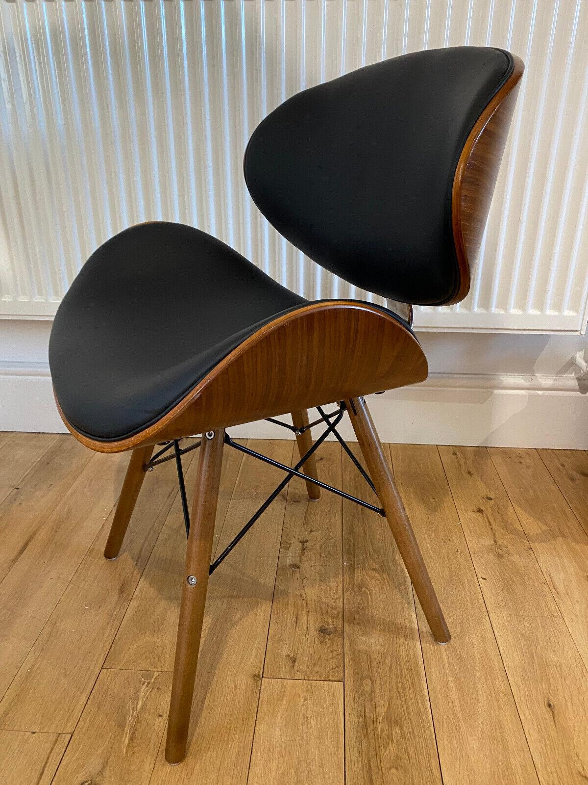 Wooden Desk Chair With Wheels Etsy UK