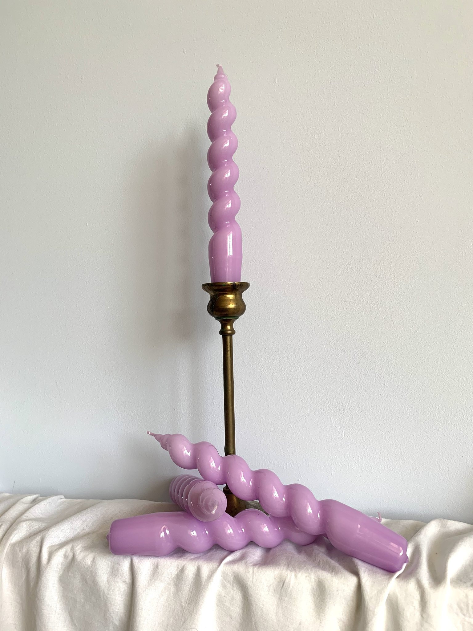 Long Spiral Candle Twisted Candle Swirl Candle Candles Etsy