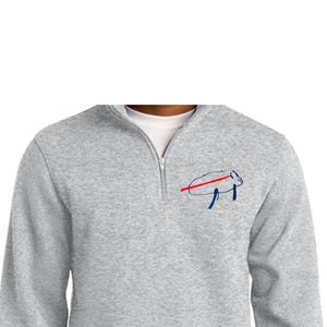 Buffalo Bills 1/4 Zip Pullover: Potato Mafia Design