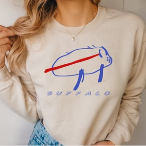 Buffalo Bills Crewneck Sweatshirt: Unisex 716 Mafia Apparel