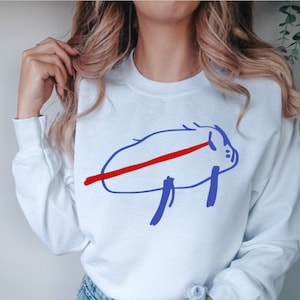 Josh Allen Buffalo Sweatshirt: Potato Charging Buffalo - Bills Mafia