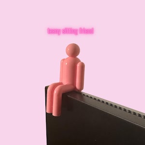 Mini Sitting Friend - For Bookshelves, Monitors, Desks, and More!