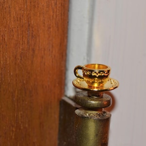 Gold Door Hinge Teacup, Magnetic Door Hinge Head Decor, Decorative Topper for Door Hinge, Magnetic Door Hinge Head Teacup