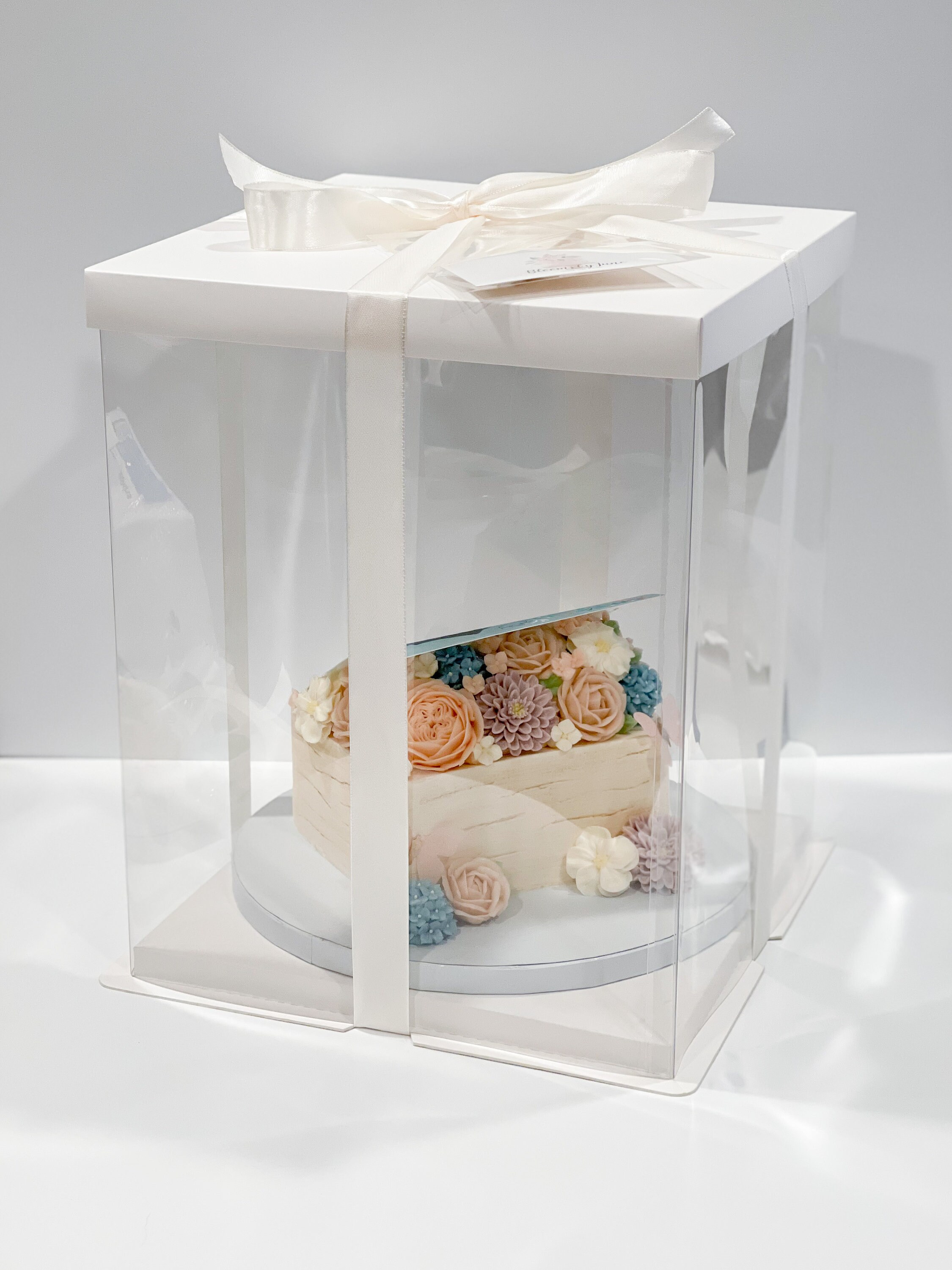 5 Pieces Tall Clear Cake Boxes 12.5 height x 10 Etsy