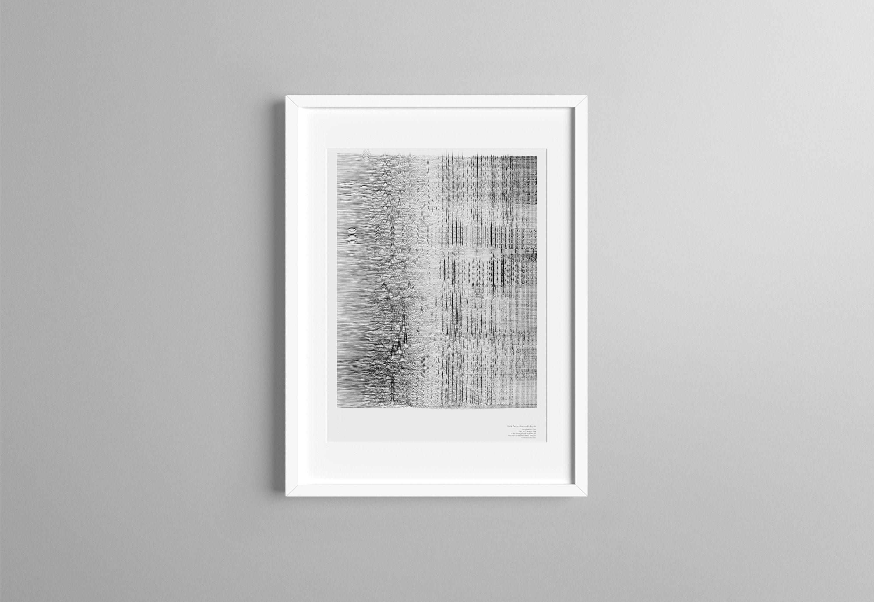 Frank Zappa Analysis Peaches En Regalia Limited Digital Print on Canvas